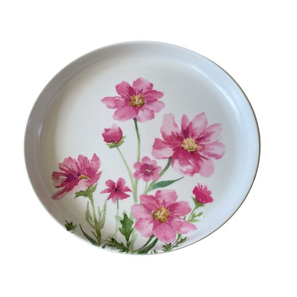Soho Loft Pink Floral Melamine Dinner Plates 11in Set of 4 Spring NEW - Picture 10 of 15